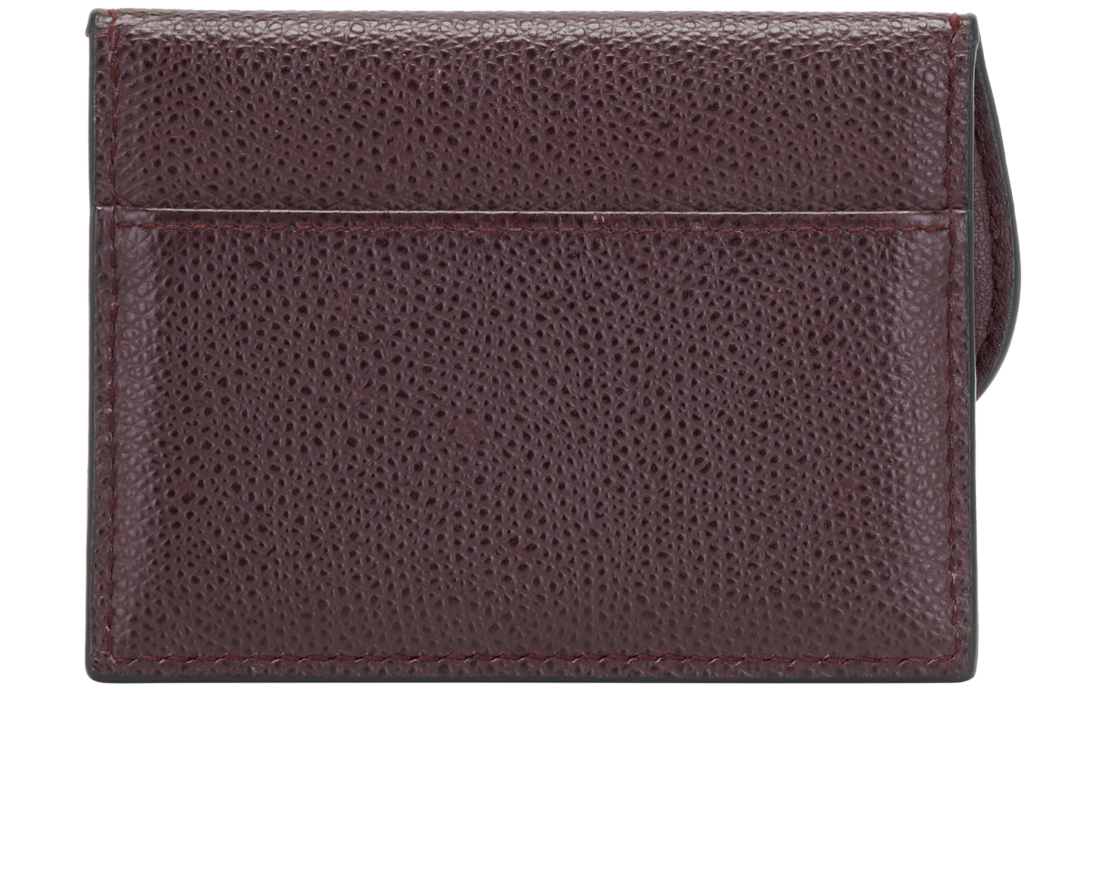 Christian Dior Saddle Card Holder, &pound;225, Accessories, Burgundy, Leather, Back view